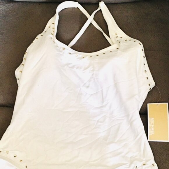 Michael Kors NWT white swimsuit - Picture 1 of 1